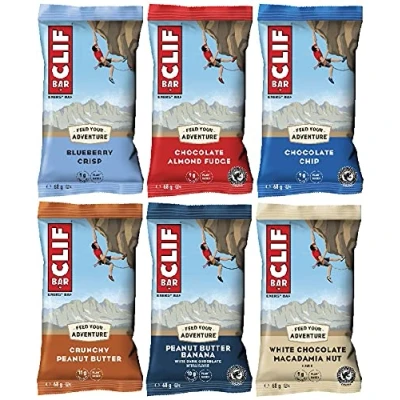 Afbeelding van Clif Bar Variety Pack (6 x 68 g) de populaire energiereep van VS Mixerbox voor het testen met 6 smaken