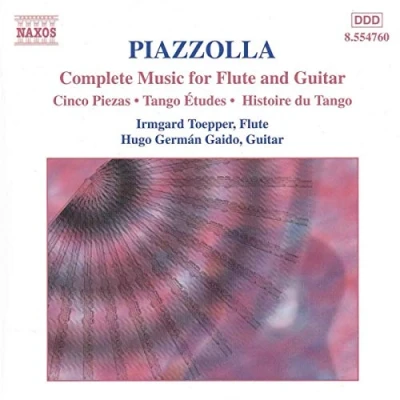 Afbeelding van Irmgard Toepper &amp; Hugo Germán Gaido Piazzolla: Complete Music For Flute Guitar (CD)