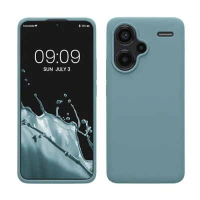 Afbeelding van kwmobile telefoonhoesje geschikt voor Xiaomi Redmi Note 13 Pro+ 5G / Pro Plus Hoesje met siliconen coating Smartphone case in antieksteen