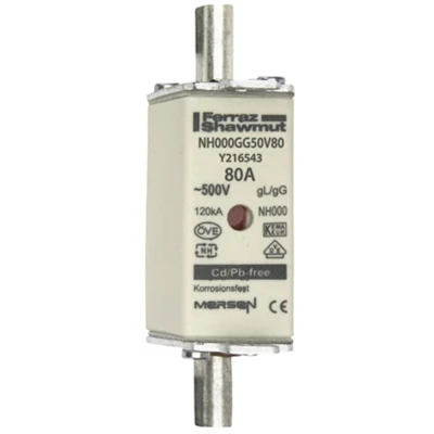 Afbeelding van Mersen 1B659.000000 NH zekering Afmeting : 000 80 A 500 V 1 stuk(s)