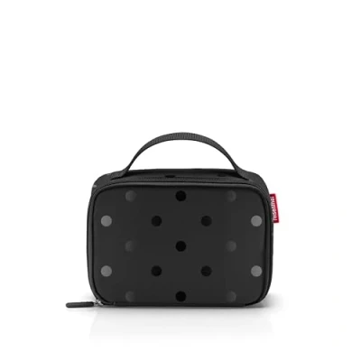 Afbeelding van reisenthel Thermocase Glossy Dots Black Kleine koeltas voor cosmetica, medicijnen, snacks enz. Van waterdicht materiaal