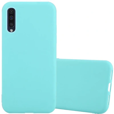 Afbeelding van Cadorabo Hoesje geschikt voor Samsung Galaxy A50 4G / A50s A30s in CANDY BLAUW Beschermhoes gemaakt van flexibel TPU silicone Case Cover
