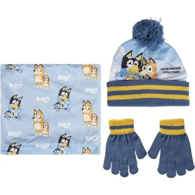 Afbeelding van Bluey Winterset Muts, Handschoenen en Sjaal