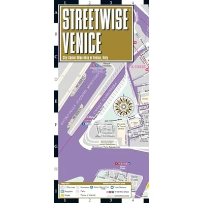 Afbeelding van Streetwise Venice Map Laminated City Center Street of Venice, Italy