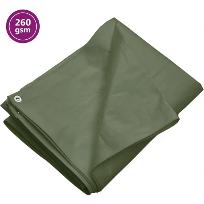 Afbeelding van vidaXL Dekzeil 260 g/m² 6x6 m HDPE groen