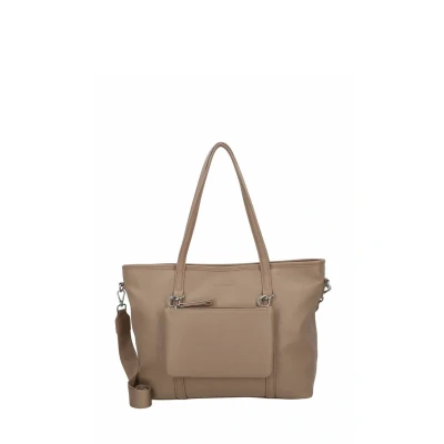 Afbeelding van TOM TAILOR Shopper Jamila Zip Taupe