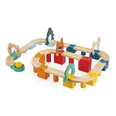 Image de Construction circuit bille Janod Mon premier en bois