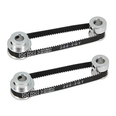 Afbeelding van Befenybay 2 set 2GT Synchroon wiel 20 en 30 tanden, 8 mm boring tandriemschijf aluminium met stuks, 200 x 6 (l b), 30T 8B