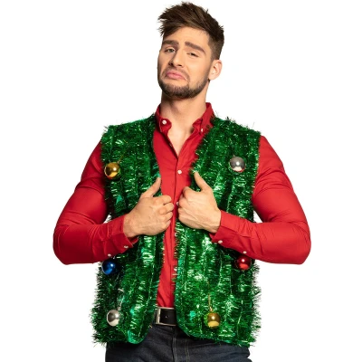 Afbeelding van Boland Vest Kerstboom (M/L) Volwassenen Kerstman Kerst