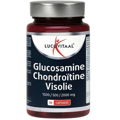 Afbeelding van Stapel tot 60% korting Lucovitaal Glucosamine Chondroitine Visolie 30 capsules