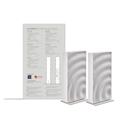 Image de Acer Routeur Mesh Wave 7 Wifi T7c Blanc 2 Pièces (ff.g2uta.002)