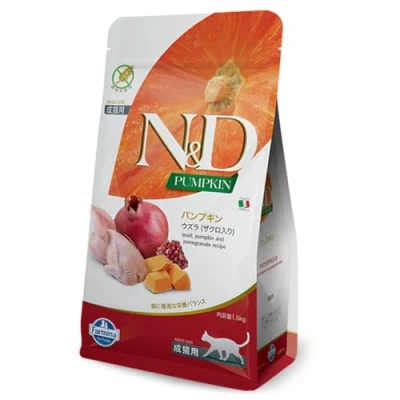 Afbeelding van N&amp;D Pumpkin kattenvoeding Kwartel 1.5 kg.