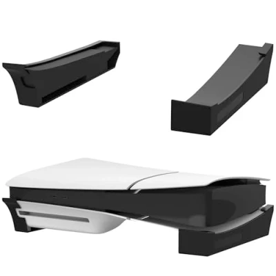 Afbeelding van Buziba Horizontale houder voor PS5 slanke bureaustandaard compatibel met Playstation 5 Slim Console Accessoires Disc &amp; Digital Editions