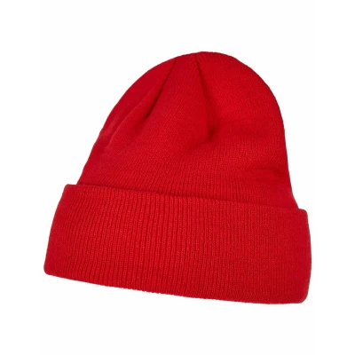 Afbeelding van Build your Brand Heavy Knit Beanie BY001 Red