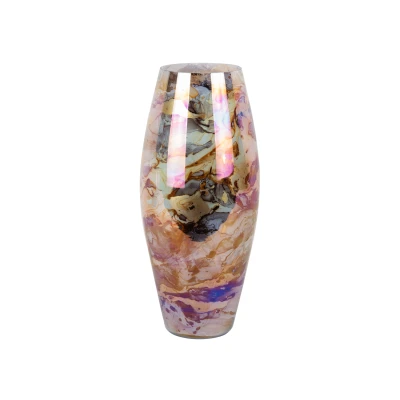 Afbeelding van Present Time Vaas Melange Cone Chocoladebruin