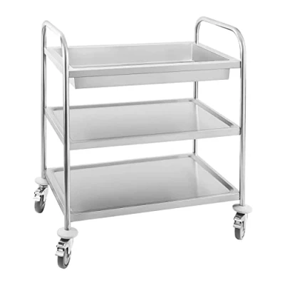 Afbeelding van Royal Catering Serveerwagen 2 plateaus 1 afruimbak