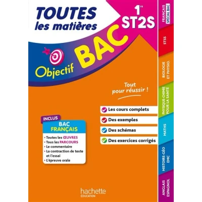 Image de Objectif BAC 2026 1re ST2S Toutes les matières