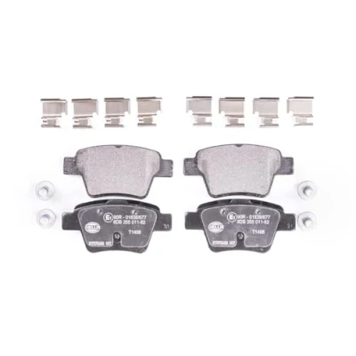 Afbeelding van HELLA 8DB 355 011 821 Remblokkenset Niet geschikt voor slijtage waarschuwingscontact Met remzadelschroef toebehoren PEUGEOT: 207 Hatchback, 307 SW