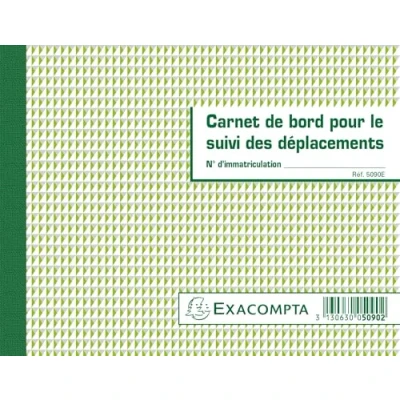Afbeelding van Exacompta 5090E 5x Carnet Suivi des déplacements