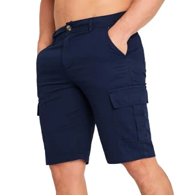 Afbeelding van CityComfort Cargobermuda voor heren, shorts en bermuda&#039;s met zakken, Marine.