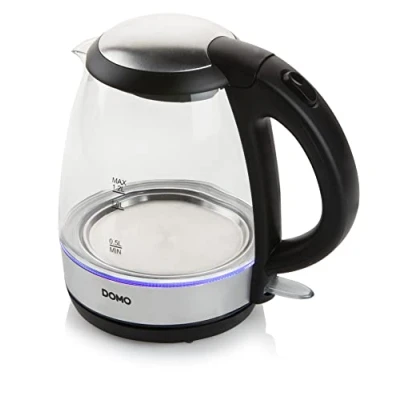 Afbeelding van Domo Do9218wk Waterkoker Glas/rvs 1.2l