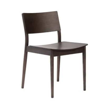 Afbeelding van Bronx71® Scandinavische eetkamerstoel Juno walnoot