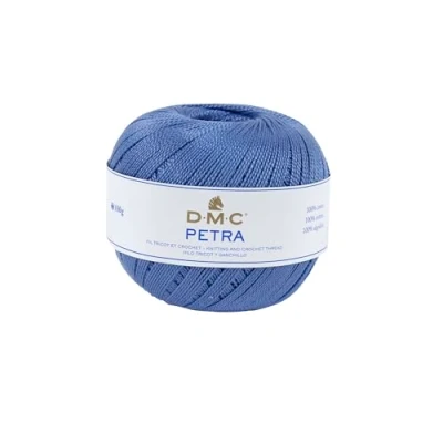 Afbeelding van DMC Petra wollen bol, 100% katoen, blauw, 5797, maat 5