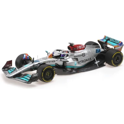 Afbeelding van Mercedes AMG Petronas F1 Team W13 E Performance #63 Miami GP 2022 1:18 Minichamps
