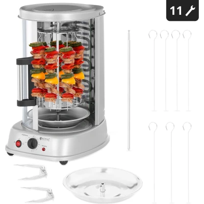 Afbeelding van Royal Catering Verticale Grill 3 in 1 1.500 W 21 L Multi Gyrosgrill Kebabgrill