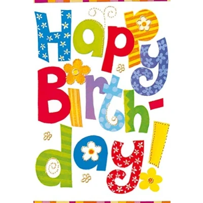 Image de bsb Carte de félicitations pour un anniversaire 11,5 x 17,0 cm d&#039;anniversaire qualité supérieure avec enveloppe Belles cartes femmes et hommes Happy