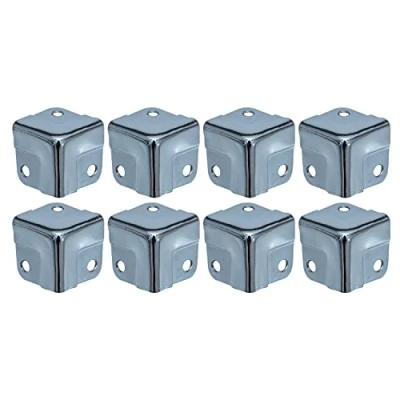 Afbeelding van HMF 8 stuks hoekbeschermers voor koffer, metaal, 18 x mm, zilver, verzinkt