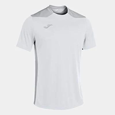 Afbeelding van Joma Championship VI Shirt Korte Mouw Kinderen Wit / Zilver Maat: 152