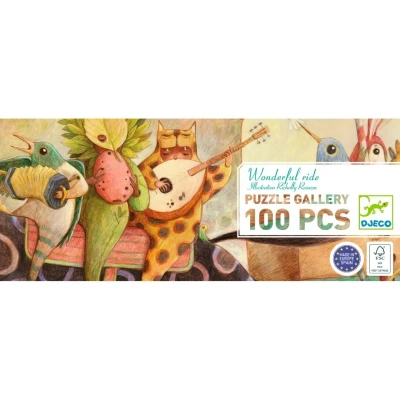 Afbeelding van Djeco puzzel wonderful ride 100st
