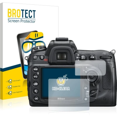 Afbeelding van BROTECT Screenprotector voor Nikon D300S Folie Beschermfolie transparant (2 Stuks)