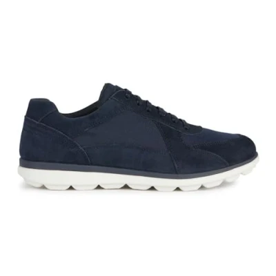 Afbeelding van Geox Spherica Sneakers laag, Heren, Maat: 39, Marine Leer