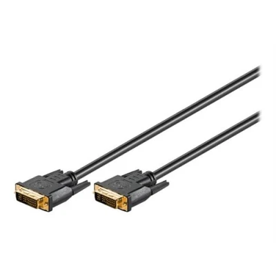 Image de goobay Câble DVI liaison double I (M) pour 10 m vis moletées noir