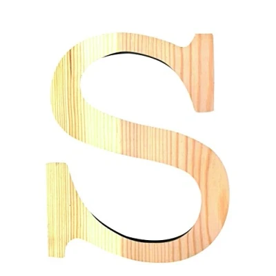 Afbeelding van Artemio houten letter S 19 cm