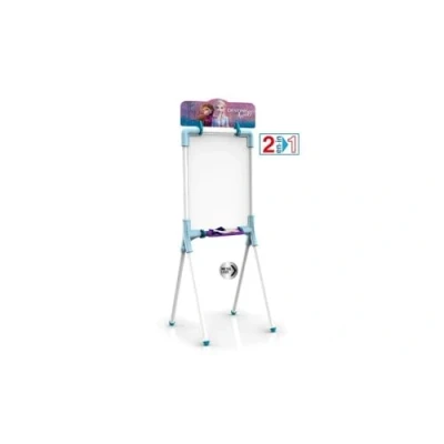 Image de Chicos Tableau pour enfants réversible 2 en 1, avec marqueur, craie, gomme et pochoir La Reine des Neiges II, matériau de grande résistance durabilité, à partir 3 ans, 53039