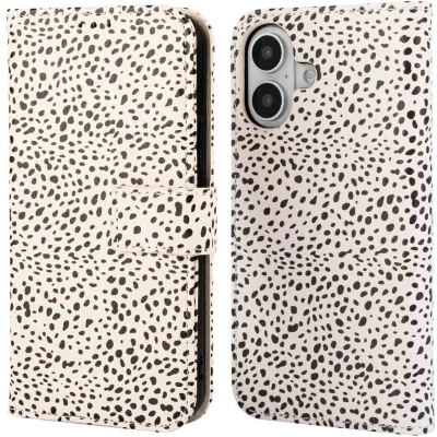 Afbeelding van imoshion Hoesje Geschikt voor iPhone 16 Design Bookcase smartphone Desert Dots
