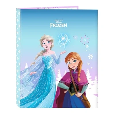 Afbeelding van Ringmap Frozen Cool days Paars Hemelsblauw A4 26.5 x 33 4 cm