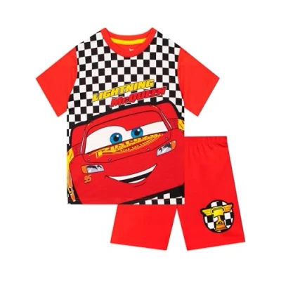 Afbeelding van Disney pyjama voor kinderen, jongens, Lightning McQueen pyjamasets Rood