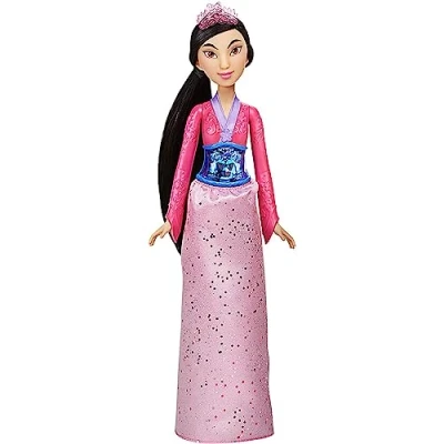 Afbeelding van Disney Princess Royal Shimmer Mulan pop met rok en accessoires voor kinderen vanaf 3 jaar