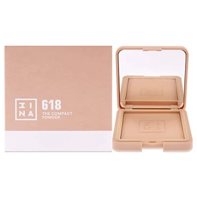 Afbeelding van 3ina THE Compact Powder Poeder, Dames, Maat: 12.5 g, 618 beige