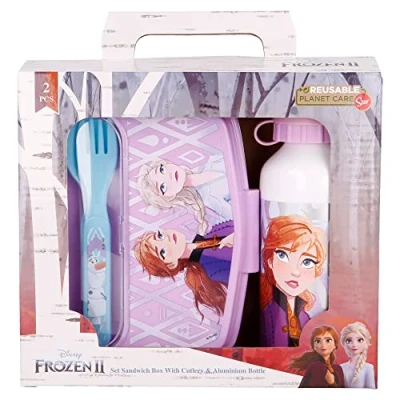 Afbeelding van Kinderservies Frozen One heart Roze 21 x 18 7 cm Turquoise
