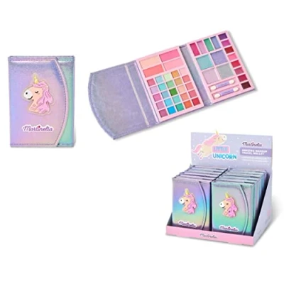 Afbeelding van Martinelia Unicorn kinder make up reisetui 17 x 12 cm kids beauty cadeau tip vakantie schmink en verkleed accessoire