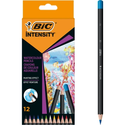 Afbeelding van Bic aquarelpotlood Intensity, etui van 12 stuks kleurpotlood