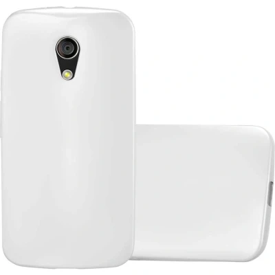 Afbeelding van Cadorabo Hoesje geschikt voor Motorola MOTO G2 in METALLIC ZILVER Beschermhoes gemaakt van flexibel TPU silicone Case Cover