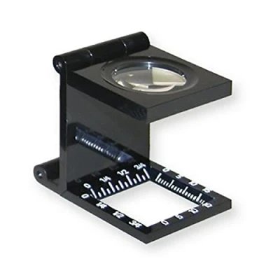 Afbeelding van Carson LinenTest Vergrootglas 6,5 x draadteller met meetschaal (LT 20) 20 mm