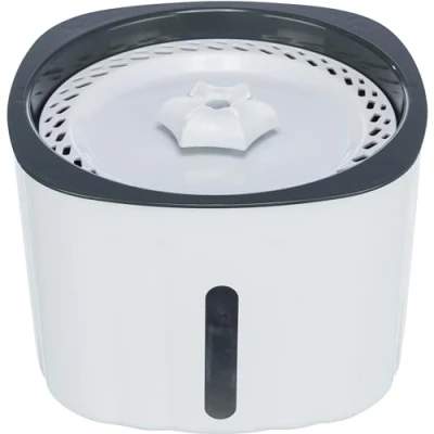 Afbeelding van Trixie Drinkfontein Flower Kunststof Wit / Grijs 18,5X18,5X13 CM 2 LTR