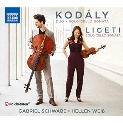 Afbeelding van Gabriel Schwabe Hellen Weib Zoltan Kodaly: Sonata For Solo Celloduo Violin (CD)